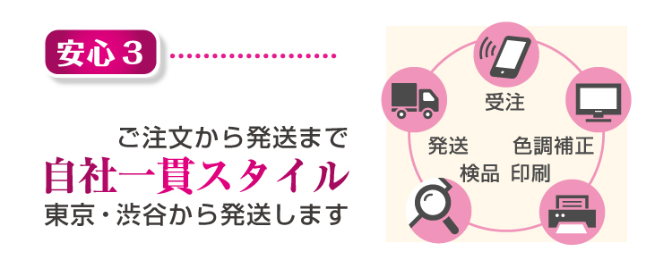 ご注文から発送まで自社一貫スタイル